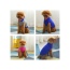 Gray With Regal Blue Fringe - Mr. Peanut's Knitted Acrylic Dog Sweaters - Small