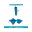 12oz Dual Sided Collapsible Bowl and 20oz Water Bottle - Mr. Peanut's Pet Feeder 2 in 1 Travel Set -