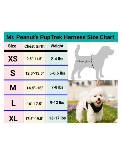 Red - Mr. Peanut's PupTrek Small Dog/Cat Soft Mesh Step In Harness Vest - Small