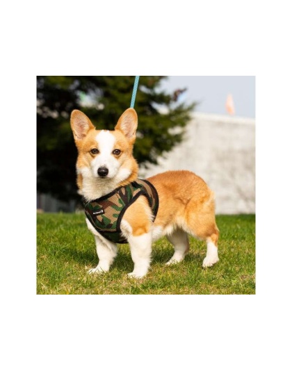 Camo - Mr. Peanut's PupTrek Small Dog/Cat Soft Mesh Step In Harness Vest - Large