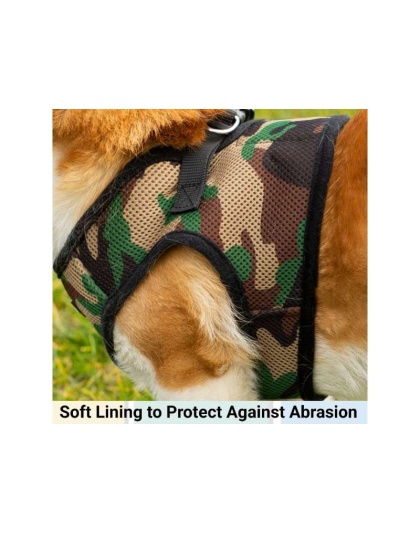 Camo - Mr. Peanut's PupTrek Small Dog/Cat Soft Mesh Step In Harness Vest - Large