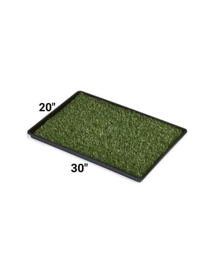 Mr. Peanut's Potty Place - Artificial Grass Puppy Pad for Dogs and Small Pets - Medium: 30 in L x 20 in W x 1 1/4 in H