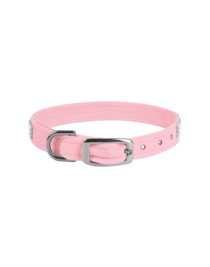 Puppy Pink - Susan Lanci Designs 3 Row Giltmore Crystals Collar - Large