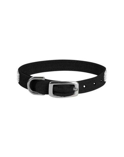 Black - Susan Lanci Designs 3 Row Giltmore Crystals Collar - Medium