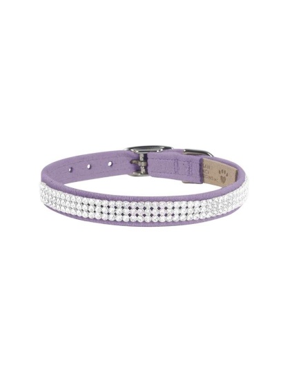 French Lavender - Susan Lanci Designs 3 Row Giltmore Crystals Collar - Medium