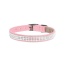 Puppy Pink - Susan Lanci Designs 3 Row Giltmore Crystals Collar - Medium