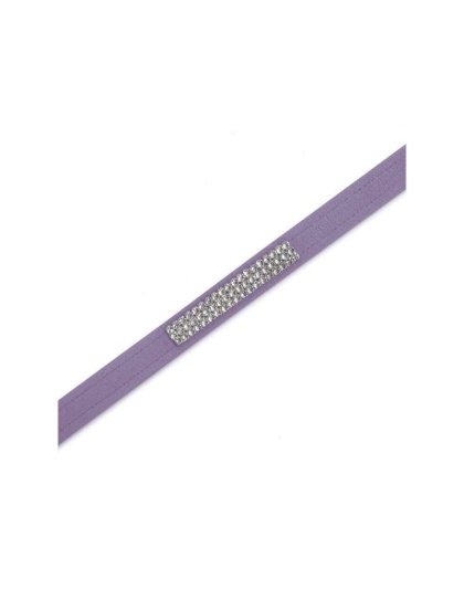 Puppy Pink - Susan Lanci Designs 3 Row Giltmore Crystals Leash - 4 FT