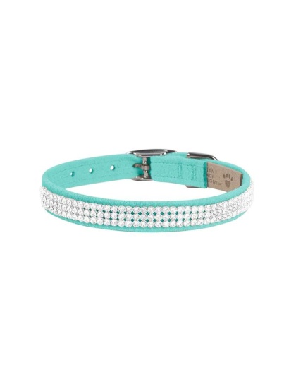 Tiffi Blue - Susan Lanci Designs 3 Row Giltmore Crystals Collar - Medium