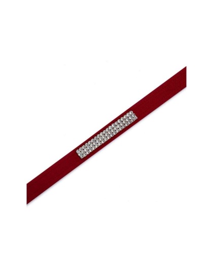 Tiffi Blue - Susan Lanci Designs 3 Row Giltmore Crystals Leash - 4 FT