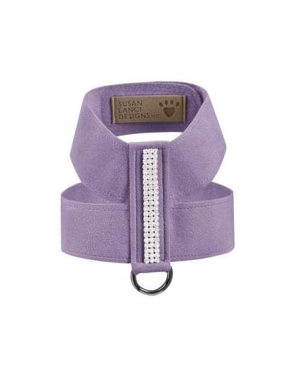French Lavender - Susan Lanci Designs 3 Row Giltmore Crystals Tinkie Harness - Small