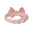 Puppy Pink - Susan Lanci Designs Puppy Pink Glitzerati Nouveau Bow 3 Row Giltmore Collar - Small
