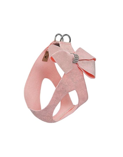 Puppy Pink Glitzerati - Susan Lanci Designs Puppy Pink Glitzerati Nouveau Bow Step In Harness - TC