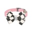 Puppy Pink - Susan Lanci Designs Windsor Check Nouveau Bow Collar - Small
