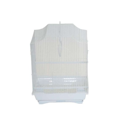 White - YML Cornerless Flat Top Cage - Medium - 13.3" x 10.8" x 16.5"