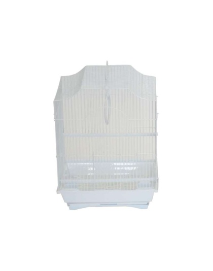 White - YML Cornerless Flat Top Cage - Small - 11" x 9" x 14"