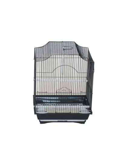 black - YML Cornerless Flat Top Cage - Medium - 13.3" x 10.8" x 16.5"
