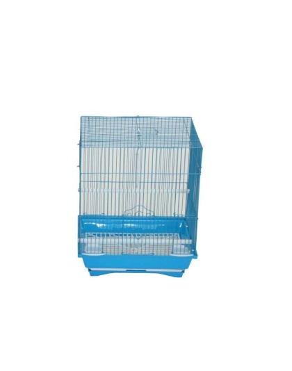 Blue - YML Flat Top Parakeet Cage - 13.3" x 10.8" x 16.5"