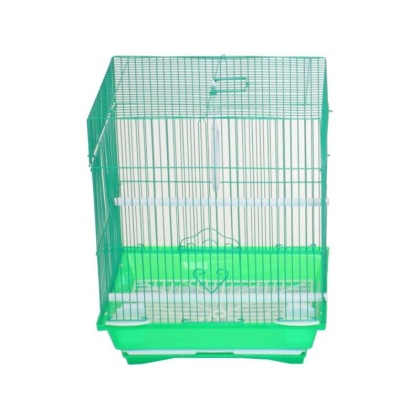 Green - YML Flat Top Parakeet Cage - 11" x 9" x 14"