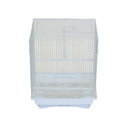 White - YML Flat Top Parakeet Cage - 13.3" x 10.8" x 16.5"