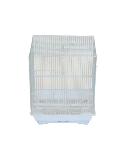 White - YML Flat Top Parakeet Cage - 13.3" x 10.8" x 16.5"