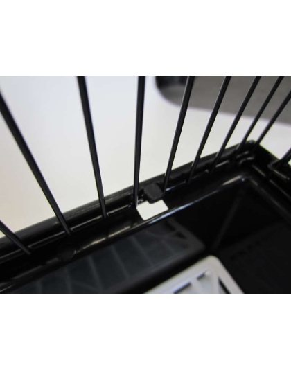 black - YML Flat Top Parakeet Cage - 13.3" x 10.8" x 16.5"