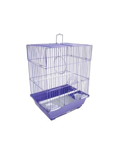 purple - YML Flat Top Parakeet Cage - 11" x 9" x 14"
