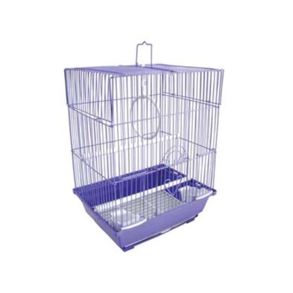 purple - YML Flat Top Parakeet Cage - 13.3" x 10.8" x 16.5"