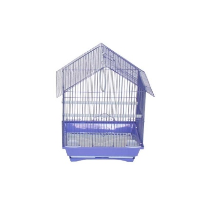 purple - YML House Top Style Parakeet Cage - 13.3" x 10.8" x 17.8"