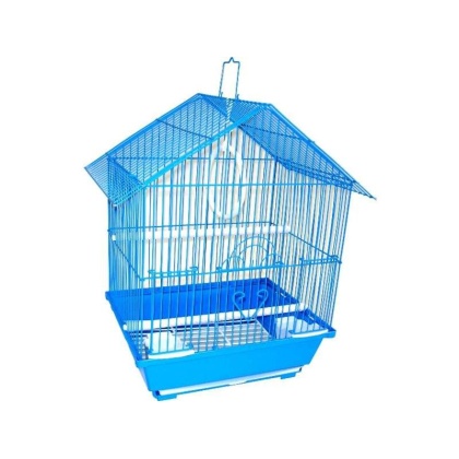 Blue - YML House Top Style Parakeet Cage - 11" x 9" x 16"