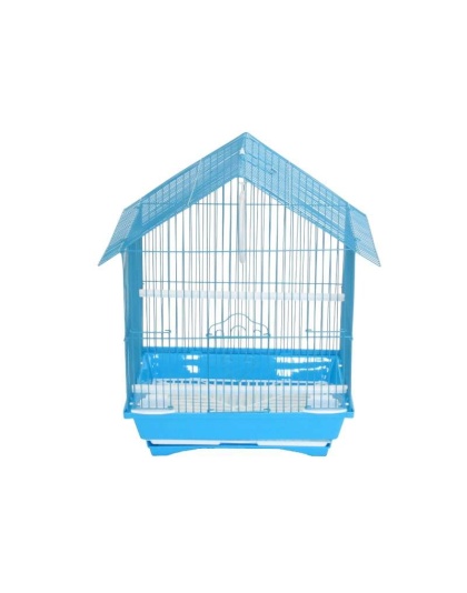 Blue - YML House Top Style Parakeet Cage - 11" x 9" x 16"