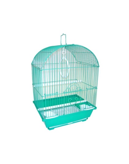 Green - YML Round Top Style Parakeet Cage - 11 x 9 x 16