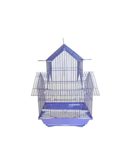 purple - YML Pagoda Top Parakeet Cage - Small - 11" x 9" x 16"