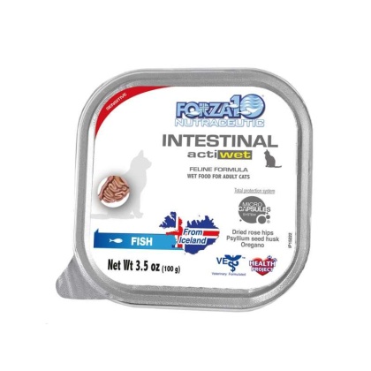 Forza10 Actiwet Intestinal Support Icelandic Fish Recipe Canned Cat Food - 3.5-oz