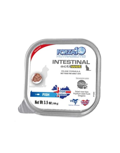 Forza10 Actiwet Intestinal Support Icelandic Fish Recipe Canned Cat Food - 3.5-oz
