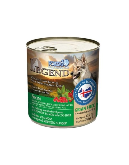 Forza10 Legend Skin Icelandic Fish Recipe Grain-Free Canned Dog Food - 13.7 oz