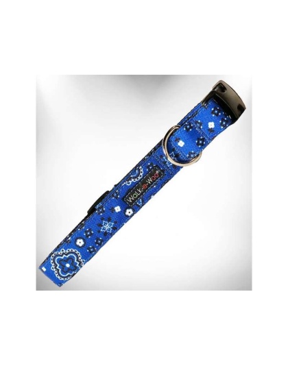 Blue - Bandana Dog Collars - XS 5/8" width fits 8-12" neck