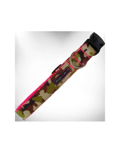 Hot Pink Camo - Camo Dog Collars - XS 5/8" width fits 8-12" neck