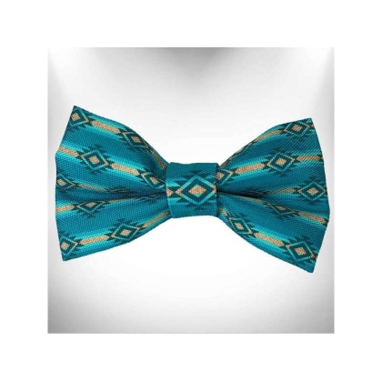 Turquoise Sky Doggie  - Bow Tie - Large 5"x 2.5"