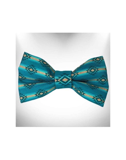 Turquoise Sky Doggie  - Bow Tie - Large 5"x 2.5"