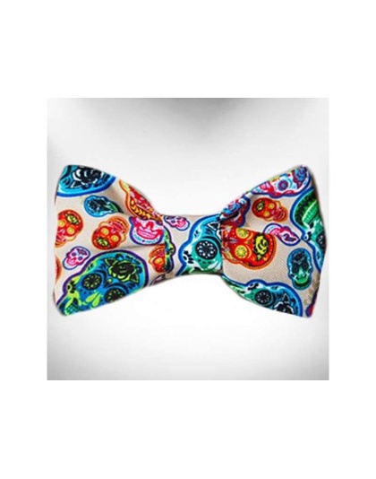Day of the Dead - Day of the Dead - Dog Bow Tie - Large 5"x 2.5"