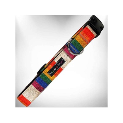 Rainbow Pride  - Dog Collars - M 1" width fits 12-18" neck