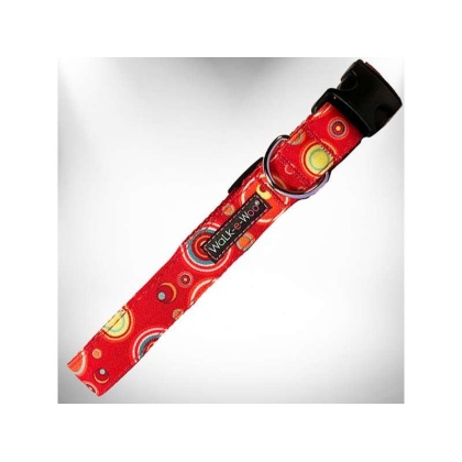 Red - Martini Dog Collars - XS 5/8" width fits 8-12" neck