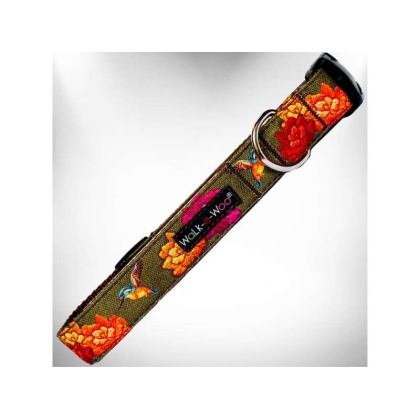 Hummingbird Flowers - Nature-Lover Collars - XS 5/8" width fits 8-12" neck