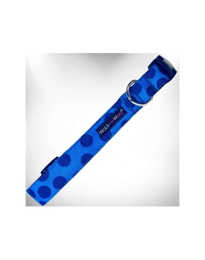 Navy - Polka Dot Dog - Monotone Collars - XS 5/8" width fits 8-12" neck