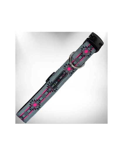 Pow Wow Pink - Southwestern Collars - L 1" width fits 14-25" neck