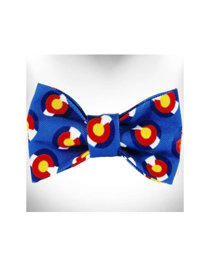 Colorado Blue Bow Tie - TugGRRR! Toy - Small 4"x 2"