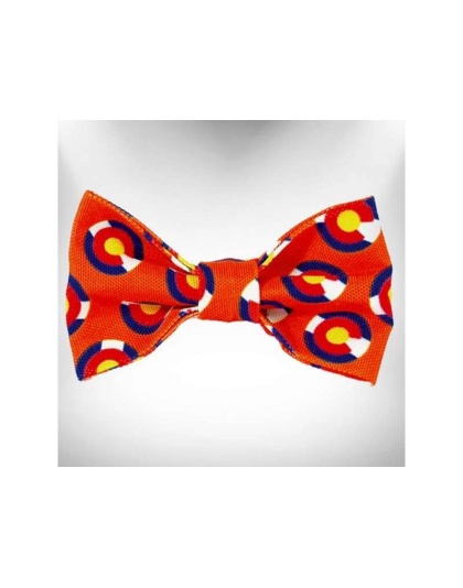 Colorado Orange - Colorado and Texas Dog Bow Tie