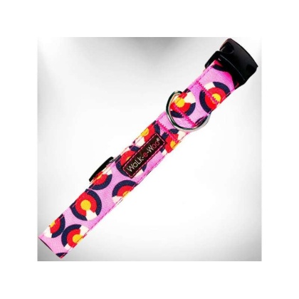 Colorado Pink - Colorado and Texas Dog Collars - XL 1.5" wide fits 18-28" neck