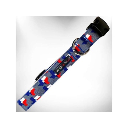 Texas Grey - Colorado and Texas Dog Collars - XS 5/8" width fits 8-12" neck