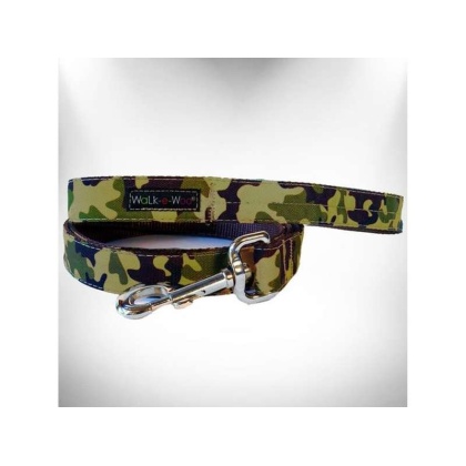 Brown Camo - Camo Dog Leads  - REGULAR Lead 1" width- 5' length